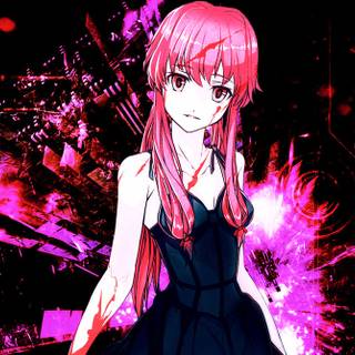 Yuno Gasai desktop wallpaper