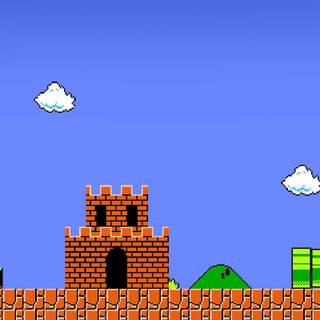 Mario castle wallpaper