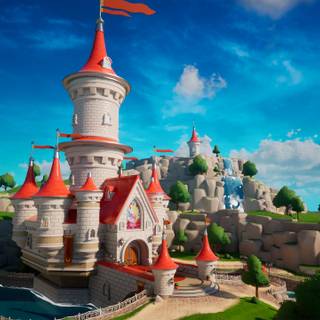 Mario castle wallpaper