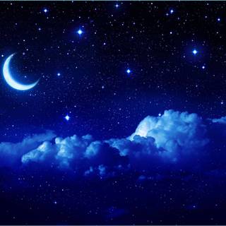 Aesthetic dark blue wallpaper