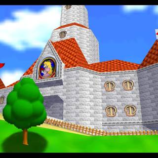 Mario castle wallpaper