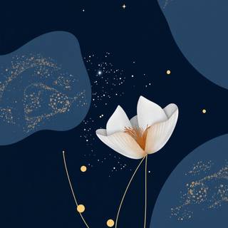 Aesthetic dark blue wallpaper
