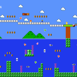 Mario castle wallpaper