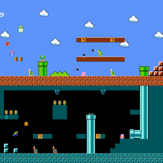 Mario castle wallpaper