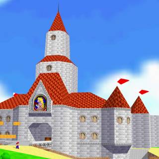 Mario castle wallpaper