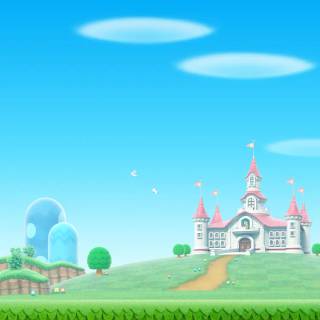 Mario castle wallpaper
