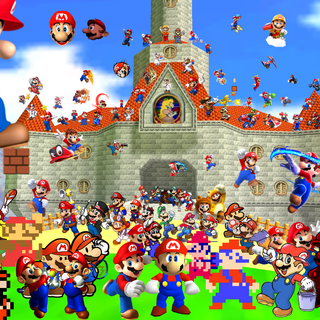 Mario castle wallpaper