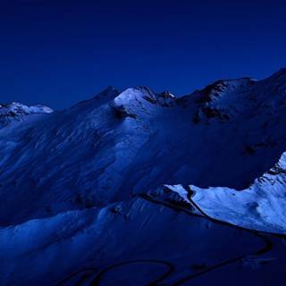 Aesthetic dark blue wallpaper