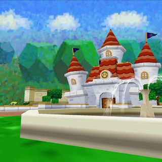 Mario castle wallpaper