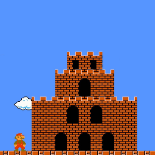 Mario castle wallpaper