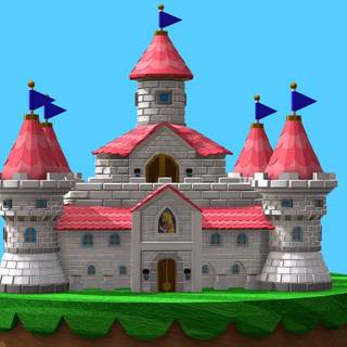 Mario castle wallpaper