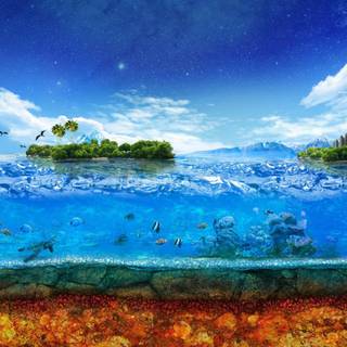 Layers of Earth wallpaper