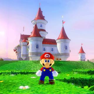 Mario castle wallpaper