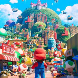 Mario castle wallpaper