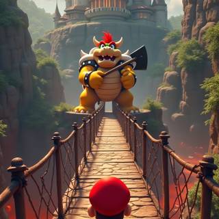 Mario castle wallpaper