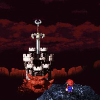 Mario castle wallpaper