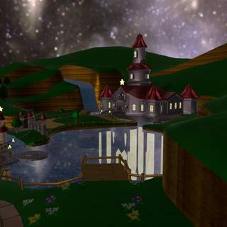 Mario castle wallpaper