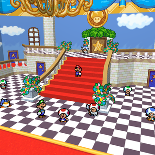 Mario castle wallpaper