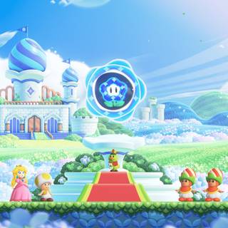 Mario castle wallpaper