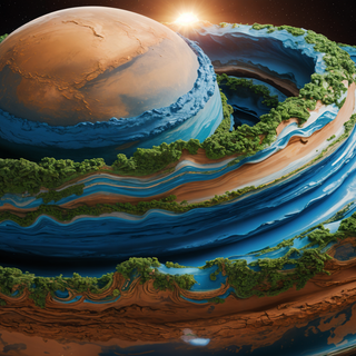 Layers of Earth wallpaper