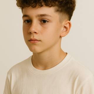 Cute fluffy hair boys wallpaper