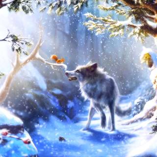 Cozy winter Chromebook wallpaper