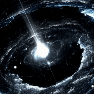 Black holes colliding wallpaper