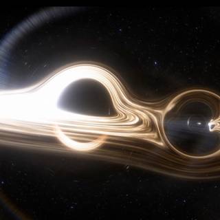 Black holes colliding wallpaper