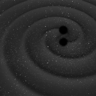 Black holes colliding wallpaper