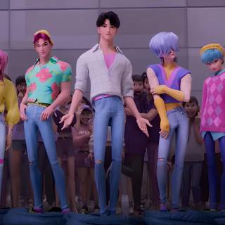 Kpop Demon Hunters Saja Boys wallpaper