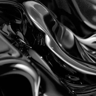 Abstract liquid black wallpaper