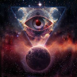 Galaxy eye wallpaper