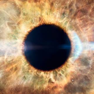Galaxy eye wallpaper