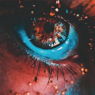 Galaxy eye wallpaper