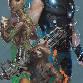 iPhone 11 Avengers Groot wallpaper