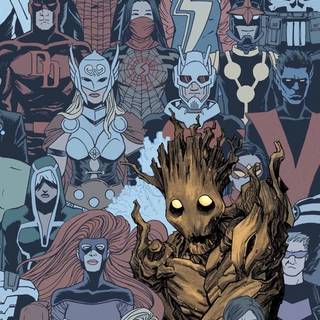iPhone 11 Avengers Groot wallpaper