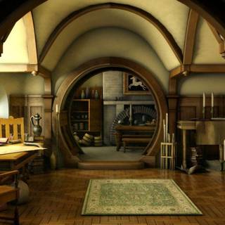 Hobbit Hole desktop wallpaper