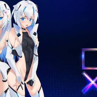Anime girl PS5 wallpaper