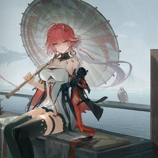 Anime girl PS5 wallpaper
