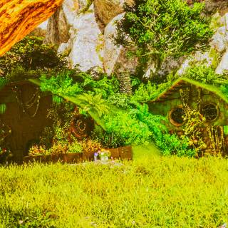 Hobbit Hole desktop wallpaper