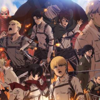 PS5 anime AoT wallpaper