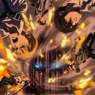 PS5 anime AoT wallpaper