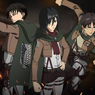 PS5 anime AoT wallpaper