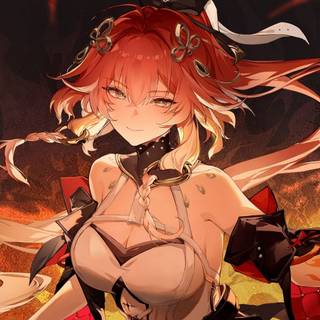 Anime girl PS5 wallpaper
