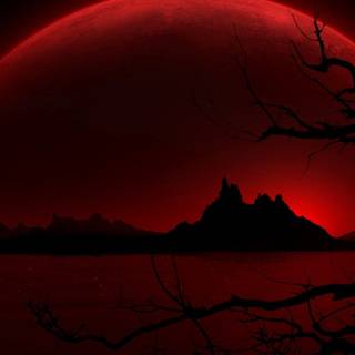 Red screen wallpaper