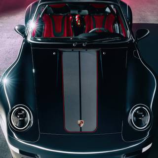 Car top view wallpaper