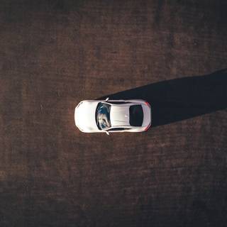 Car top view wallpaper