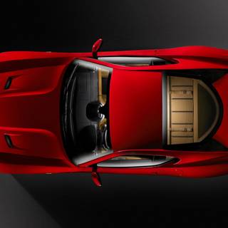 Car top view wallpaper