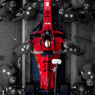 Car top view wallpaper