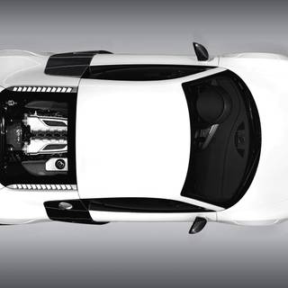 Car top view wallpaper